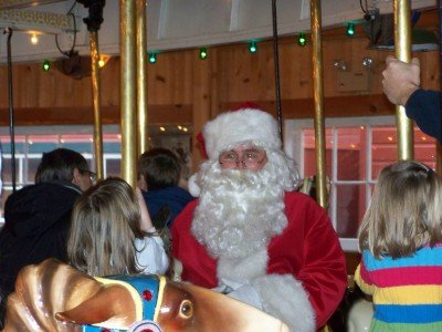Santa on the Carrousel