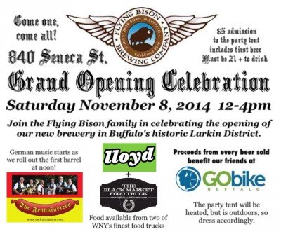 Flying Bison Grand Opening Party — Nov 8, 2014