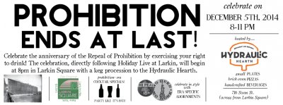 Prohibition Repeal Celebration! — Dec 5, 2014
