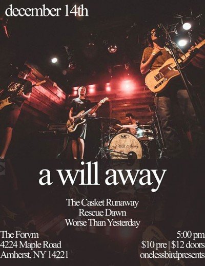 A Will Away at The Forvm — Dec 14, 2014