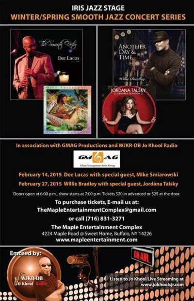 IRIS JAZZ STAGE WINTER/SPRING SMOOTH JAZZ CONCERT SERIES w/ Dee Lucas & Mike Smiarowski at The Forvm — Feb 14, 2015