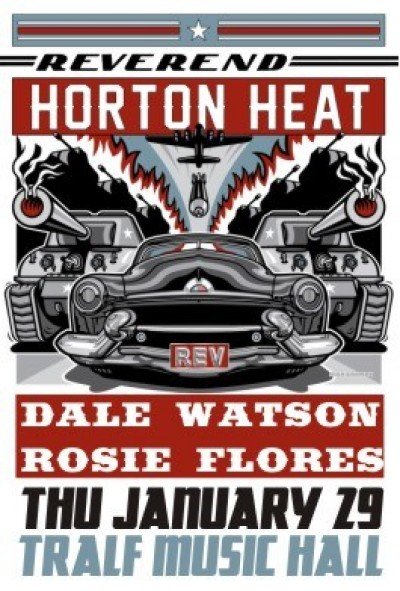 Reverend Horton Heat with Dale Watson and Rosie Flores at Tralf Music Hall — Jan 29, 2015
