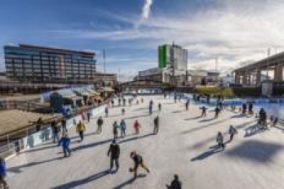Ice Skating at Canalside at Canalside Buffalo — Jan 8, 2015