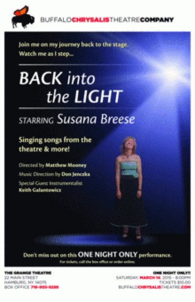 BACK INTO THE LIGHT cabaret performace starring Susana Breese — Mar 14, 2015