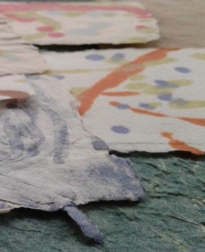 Asian Style Papermaking with Pulp Painted Flourishes at Western New York Book Arts — Mar 28, 2015