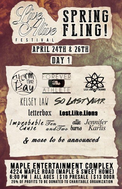 Live Alive Spring Fling 2015 Day 1 at The Forvm — Apr 24, 2015